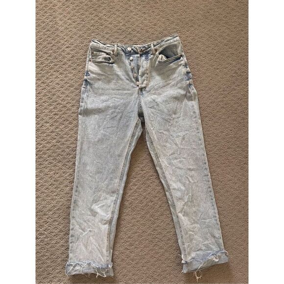 Forever 21 5 Button High rise cuffed jeans - Picture 1 of 6